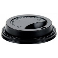 Capac Plastic pentru Pahar Carton 4 oz (60 mm) – Alb/Negru – 100 buc/set