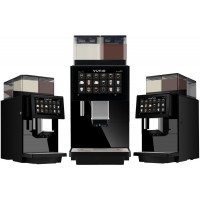 Aparat Espressor automat PROFESIONAL cu racord apă – Dual Boiler + 2 containere pudră – Yunio by Dr. Coffee X100