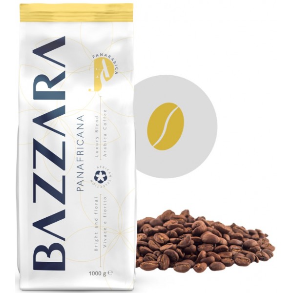 Cafea Boabe Bazzara Panafricana Luxury Blend (9 origini) – 100% Arabica de origine pură 1kg