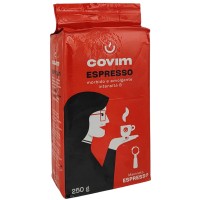 Cafea Măcinată Covim Espresso 250 gr 50% Arabica, 50% Robusta, Gust Intens Italian
