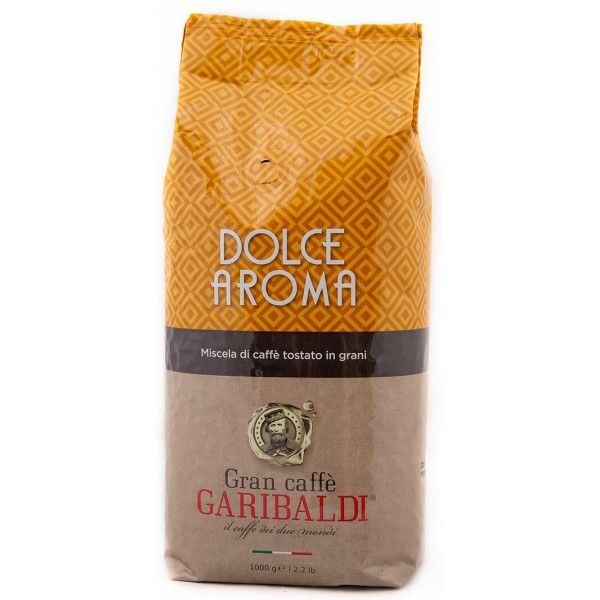 Cafea Boabe Garibaldi Dolce Aroma 1 Kg Echilibrată, Note de Nuci, Ideală pentru Vending