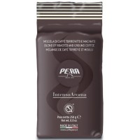 Cafea Măcinată Pera Intenso 250 gr 100% Robusta, Gust Puternic și Intens, Fabricată în Italia