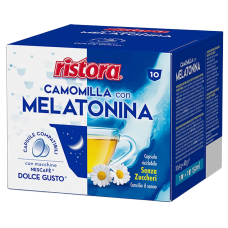Ceai Ristora Mușețel și Melatonină – Capsule Compatibile Dolce Gusto, 10 Bucăți