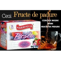 Ceai infuzie Ristora Maraviglia cu Coacaze Negre, Afine si Fructe de padure (Bosco) 15 pliculete