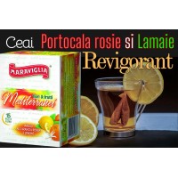 Ceai infuzie Ristora Maraviglia cu Portocala Rosie si Lamaie (Mediterranei) 15 pliculete-Revigorant 