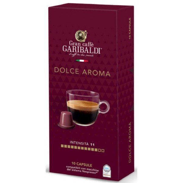 Capsule Cafea Garibaldi Dolce Aroma Compatibile Nespresso 10 Capsule