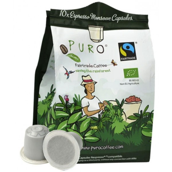 Capsule Cafea Bio Puro Bio Monsoon Compatibile Nespresso 10 Capsule