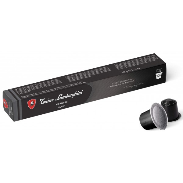 Capsule Cafea Tonino Lamborghini Espresso Black Compatibile Nespresso 10 Capsule