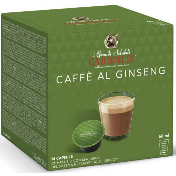Capsule Garibaldi Caffè Al Ginseng compatibile Dolce Gusto 16 capsule