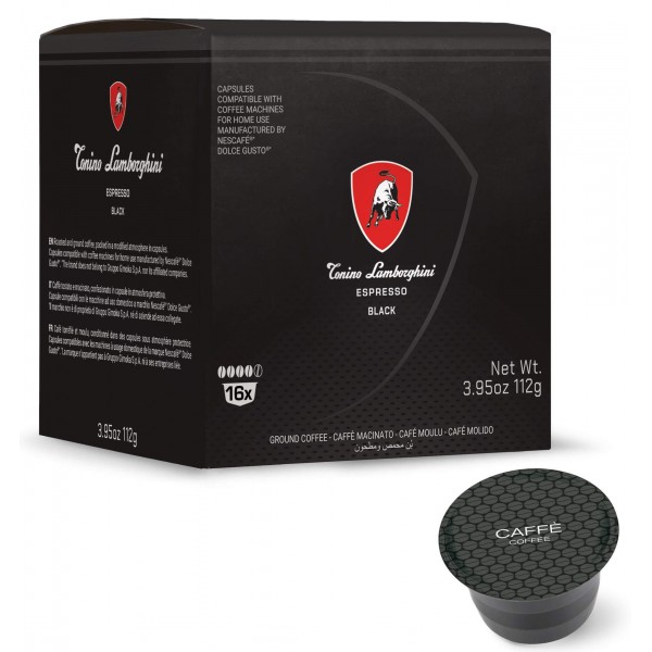 Capsule Cafea Tonino Lamborghini Black Blend Compatibile Dolce Gusto 16 Capsule