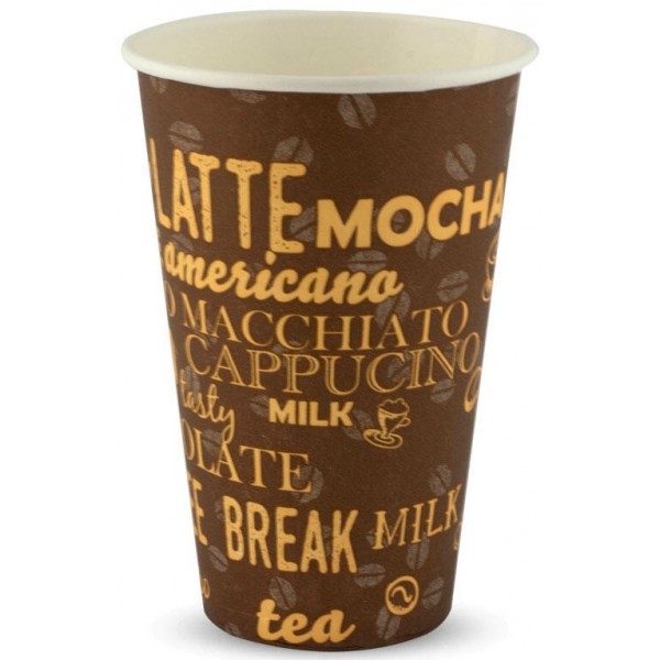 Pahar cafea carton BROWNIE cup 12 OZ - 350 ml - 50buc/set