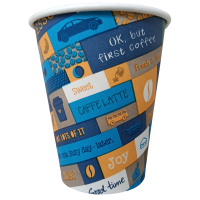 Pahar cafea carton CUPS JOY cup 8 OZ - 234 ml - 50buc/set