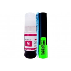 Set Flacon Cerneala Compatibila Canon GI46, 1x140ml Magenta, Pix cu mecanism si Textmarker Flasher