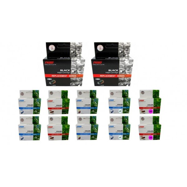 Set Cartuse Cerneala Speed Compatibil HP363XL/363, 2xC8719EE Negru, 2xC8771EE Cyan, 2xC8772EE Magenta, 2xC8773EE Galben, 2xC8774EE Light Cyan, 2xC8775EE Magenta, 140ml si Pix Schneider
