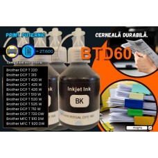 Set Cartus Cerneala Speed Compatibil Brother 4x BTD60BK Negru 27600 pagini cu 4x Pix Schneider 