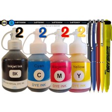 Set Cartus Cerneala Speed Compatibil 2xBTD60BK Negru 2xBT5000C Cyan 2xBT5000M Magenta 2xBT5000Y Galben 43800 pagini, 4xPix Schneider si 1xTextmarker Non Toxic