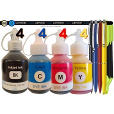 Set Cartus Cerneala Speed Compatibil Brother 4x BTD60BK Negru, 4x BT5000C Cyan, 4x BT5000M Magenta, 4x BT5000Y Galben 87600 pagini cu 4x Pix Schneider si 2x Textmarker Schneider