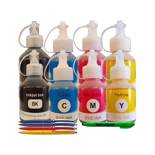 Set Cartus Cerneala Speed Compatibil 2xBT6000BK Negru 2xBT5000C Cyan 2xBT5000M Magenta 2xBT5000Y Galben 43800 pagini, 4xPix Schneider si Textmarker Non Toxic
