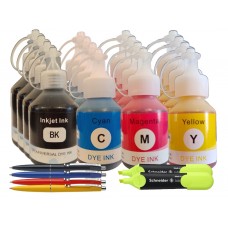 Set Cartus Cerneala Speed Compatibil Brother 4x BTD60BK Negru, 4x BT5000C Cyan, 4x BT5000M Magenta, 4x BT5000Y Galben 87600 pagini cu 4x Pix Schneider si 2x Textmarker Schneider