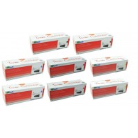Pachet cartus toner Retech CE260A 647A negru x2 CE261A 648A cyan x2 CE263A 648A magenta x2 CE262A 648A galben x2 compatibil HP 83000 pagini