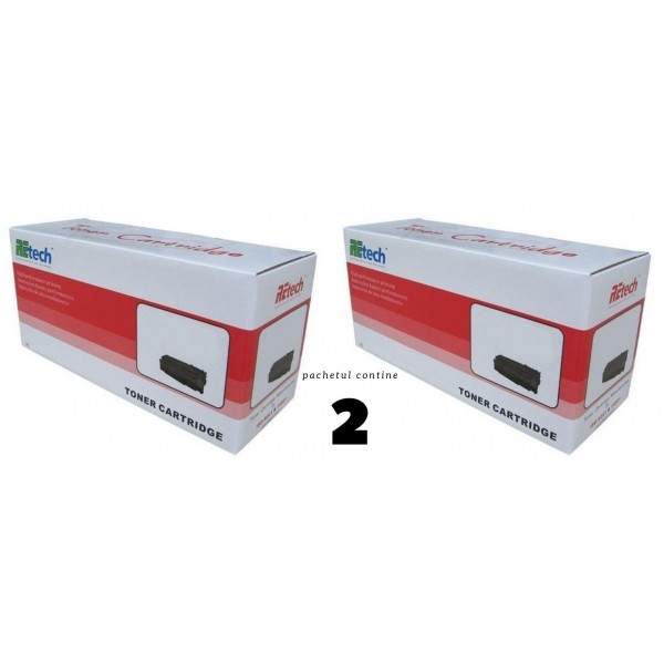 Retech 12016SE cartus toner negru pachet dublu compatibil Lexmark 4000 pagini