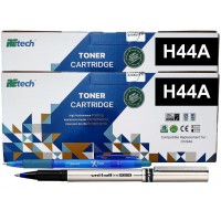 Set Toner Retech Compatibil HP44A 2xCF244A, Negru 2000 pagini, Roller DeLuxe si Pix Xball