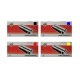 Pachet cartuse Lexmark C540H2KG negru C540H2CG cyan C540H2MG magenta C540H2YG galben compatibil Speed 8500 pagini