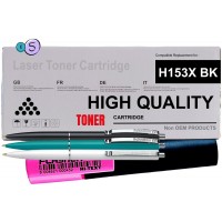 Set Cartus Toner Compatibil HP153X, 5xW1530X Negru, 5x5000pagini, 3xPix Schneider si Textmarker Flascher