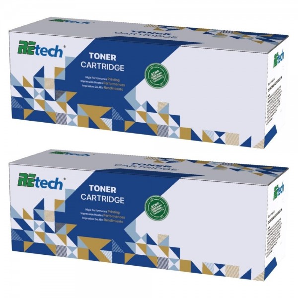 Pachet Compatibil RETECH pentru XEROX 2x 106R02235 Galben 12000pagini