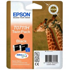Epson C13T07114H10 (T0711H) cartus cerneala pachet dublu negru