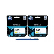 Pachet MAG4U Cartuse Cerneala Originale 2 bucati 3JA25AE (963) Yellow si Pix Schneider