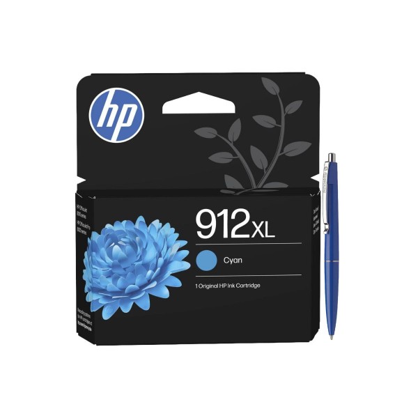 Set Cartus Cerneala Original HP 912XL 3YL81AE Cyan 825 pagini 9.9ml cu Pix Schneider