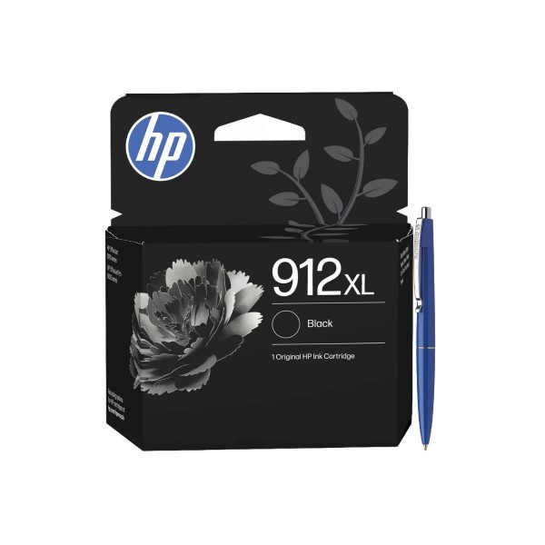 Set Cartus Cerneala Original HP 912XL 3YL84AE Negru 825 pagini 21.7ml cu Pix Schneider