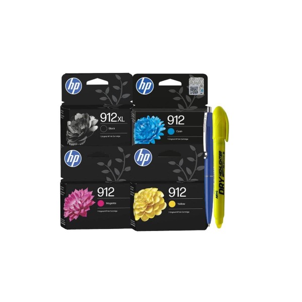 Set 4 Cartuse HP 912 XL/Standard + Pix Schneider si Textmarker