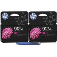Set 2x Cartuse HP 912XL Magenta Originale 3YL82AE + 2x Pix Schneider