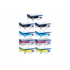 Set Cartuse Toner Brother Original 3x TN421BK Negru, 2x TN421C Cyan, 2x TN421M Magenta, 2x TN421Y Galben, 19800 Pagini si stick USB