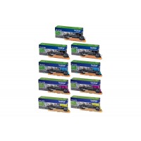 Set Cartuse Toner Brother Original 3x TN247BK Negru, 2x TN247C Cyan, 2x TN247M Magenta, 2x TN247Y Galben, 22800 Pagini si stick USB