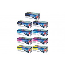 Set Cartuse Toner Brother Original 3x TN328BK Negru, 2x TN328C Cyan, 2x TN328M Magenta, 2x TN328Y Galben, 54000 Pagini si stick USB