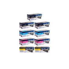 Set Cartuse Toner Brother Original 3x TN329BK Negru, 2x TN329C Cyan, 2x TN329M Magenta, 2x TN329Y Galben, 54000 Pagini si stick USB