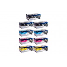 Set Cartuse Toner Brother Original 3x TN900BK Negru, 2x TN900C Cyan, 2x TN900M Magenta, 2x TN900Y Galben, 54000 Pagini si stick USB