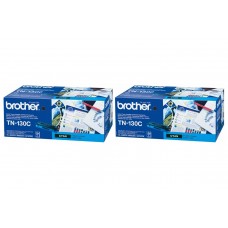 Set Cartuse Toner Brother Original 2x TN130C Cyan 3000 Pagini si stick USB