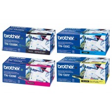 Set Cartuse Toner Brother Original 1x TN130BK Negru, 1x TN130C Cyan, 1x TN130M Magenta, 1x TN130Y Galben, 7000 Pagini si stick USB