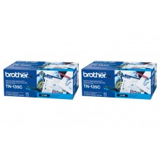 Set Cartuse Toner Brother Original 2x TN135C Cyan 8000 Pagini si stick USB