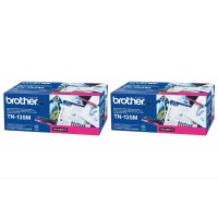 Set Cartuse Toner Brother Original 2x TN135M Magenta 8000 Pagini si stick USB