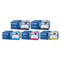 Set Cartuse Toner Brother Original 2x TN135BK Negru, 1x TN135C Cyan, 1x TN135M Magenta, 1x TN135Y Galben, 22000 Pagini si stick USB