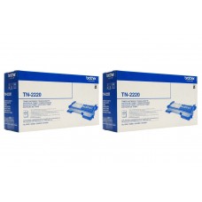 Set Cartuse Toner Brother Original 2x TN2220 Negru 5200 Pagini si stick USB