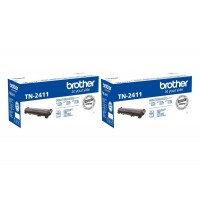 Set Cartuse Toner Brother Original 2x TN2411 Negru 2400 Pagini si stick USB