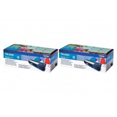 Set Cartuse Toner Brother Original 2x TN320C Cyan 3000 Pagini si stick USB