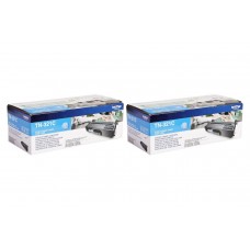 Set Cartuse Toner Brother Original 2x TN321C Cyan 3000 Pagini si stick USB