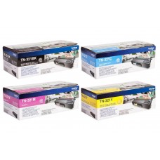 Set Cartuse Toner Brother Original 1x TN321BK Negru, 1x TN321C Cyan, 1x TN321M Magenta, 1x TN321Y Galben, 7000 Pagini si stick USB